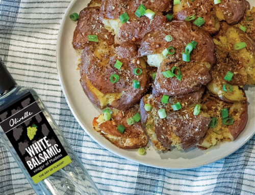 Salt & Vinegar Smashed Potatoes