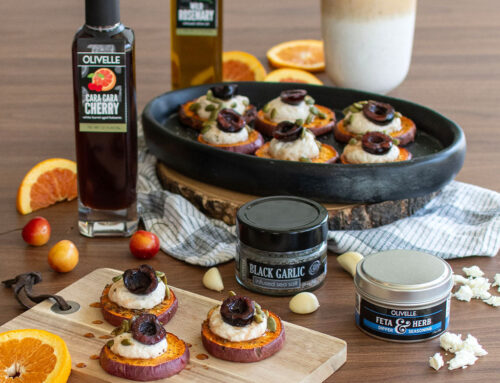 Sweet Potato Rounds with Whipped Feta